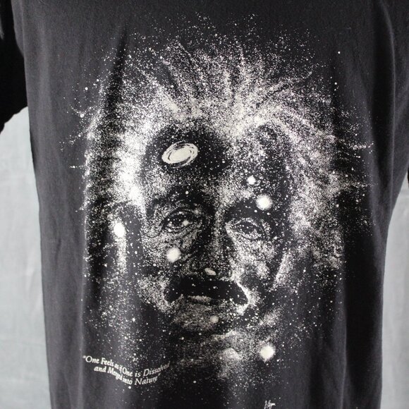 Vintage Graphic T-shirt Einstein Stars Graphic - Men's Large - Picture 2 of 9